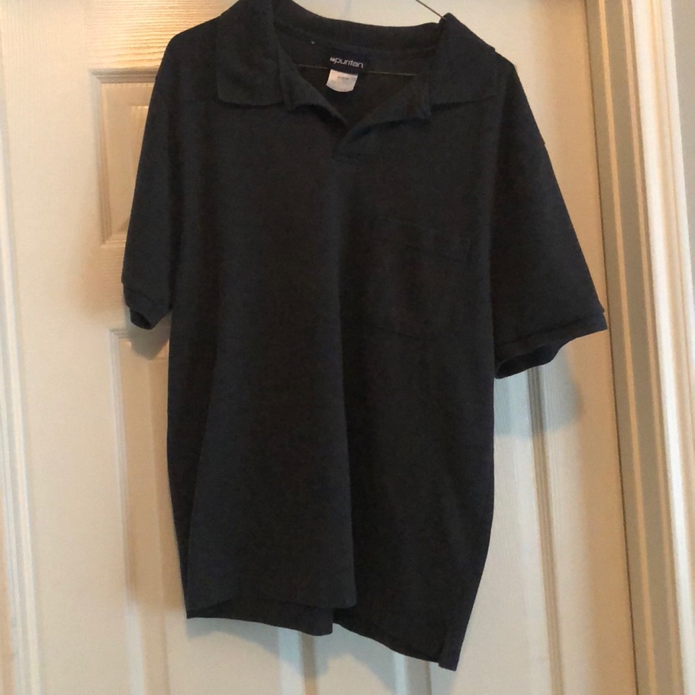 Gray polo shirt